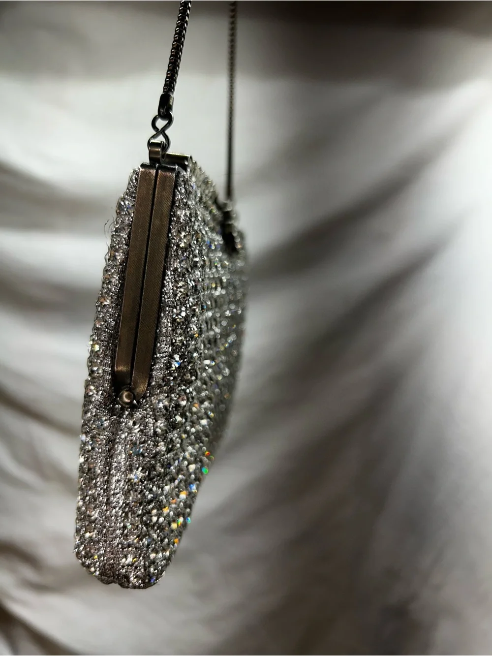 Small 1950s Vintage WALBORG Rhinestone Crystal Handbag - Hong Kong